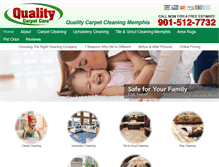 Tablet Screenshot of greencarpetcleaningmemphis.com